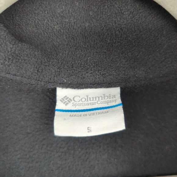 Columbia Black Fleece Jacket Full Front Zip Womens Size Small EUC - Picture 7 of 14